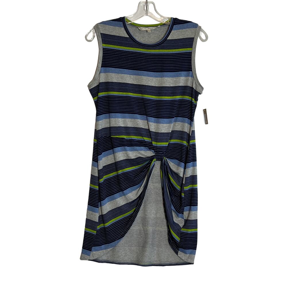 Rachel Rachel Roy Sleeveless Striped Twisted High-Low Tunic Top Morning Blue
